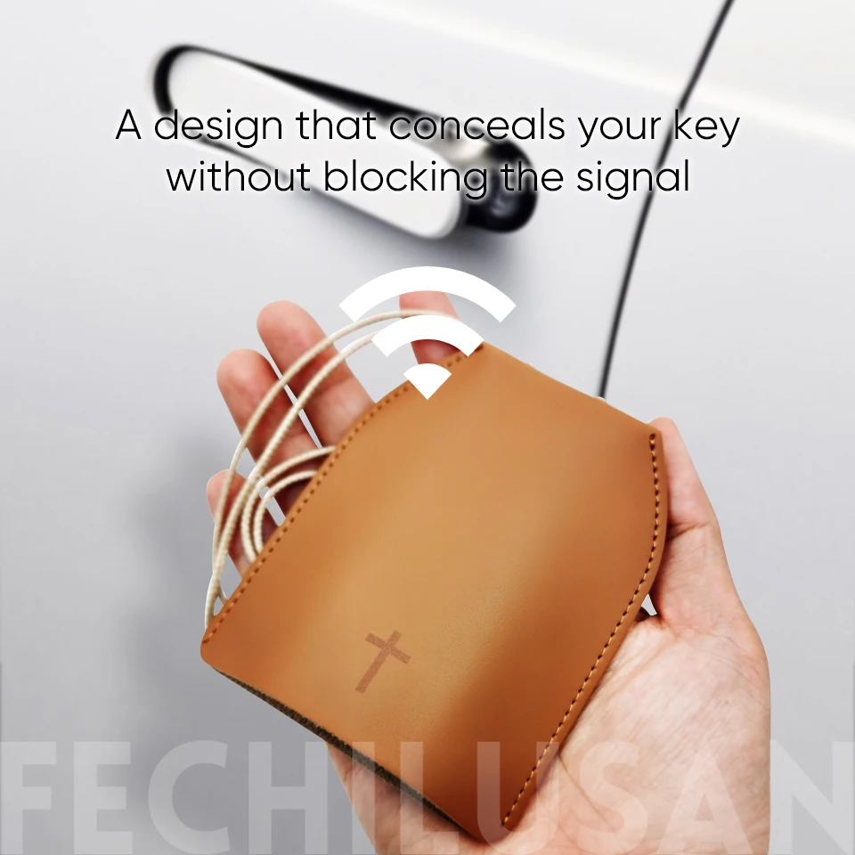 غطاء مفتاح السيارة الجلدي مع آية الكتاب المقدس - حزام قابل للتعديل ضد فقدان الحماية وإشارة واضحة. هدية مسيحية ذات مغزى. #4