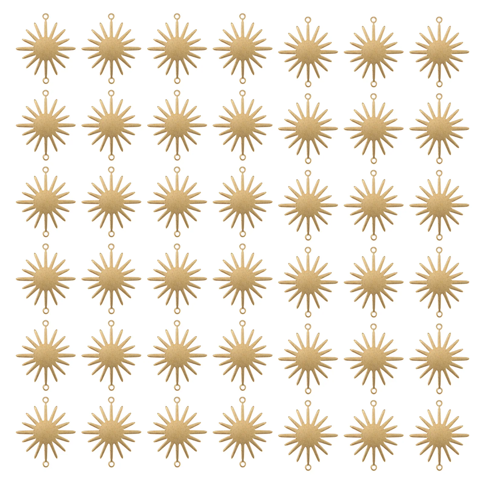 

50pcs Sun Flower Pendant Charms Craft DIY Jewelry Making Vintage Alloy Pendants Bracelet Necklace Accessories Decorative