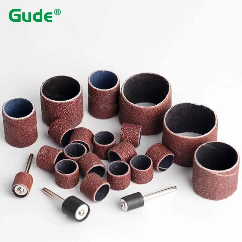 

50Pcs Sanding Bands 80#~600# Nail Art Sanding Bands Electric Drill Machine Grinding Sand Ring Bit 6.35/9.5/12.7mm