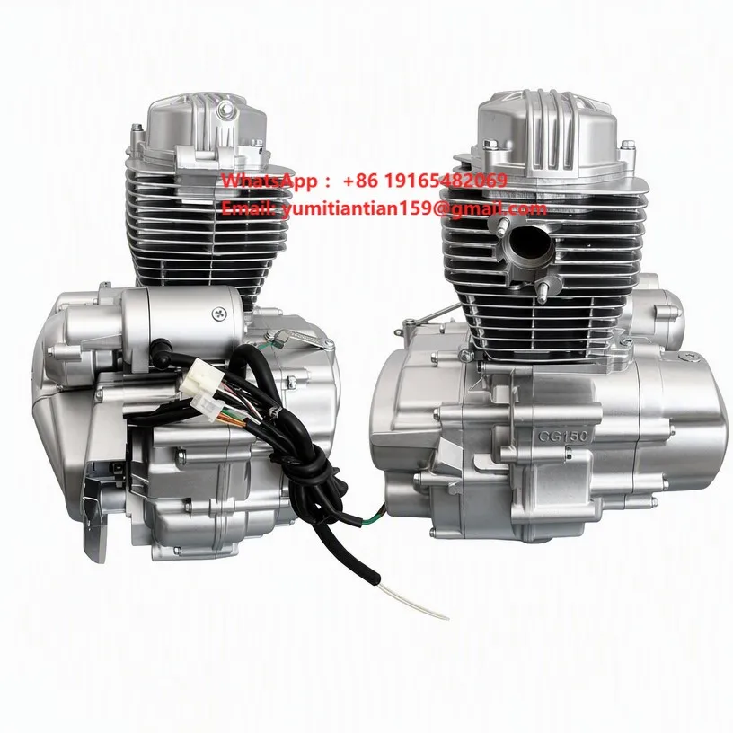 Loncin Two Wheel Motorcycle Engine Assembly 150cc 4 Stroke Air-Cooled Single Cylinder CDI Ignition New OEM Original
