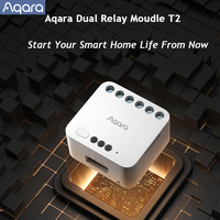 China Version Aqara Dual Relay Moudle T2 Zigbee 3.0 Dry and Wet Contact Power Offf Memory and Energy Monitor HomeKit Aqara APP