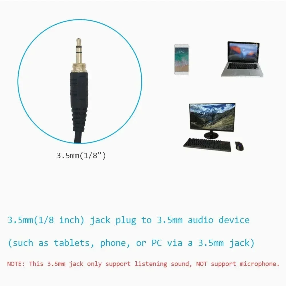 Kabel pegas pengganti 6.35mm untuk headphone DJ SHP-740DJ nitril SHP-940M