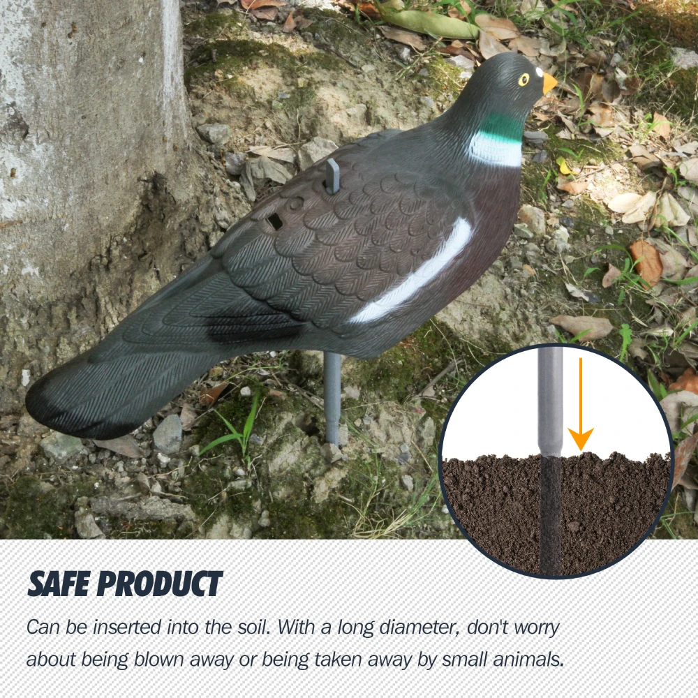 GUGULUZA 1Pcs Pigeon Decoy Hunting Bait Shooting Trap Pest Control Garden Scarecrow 30cm for Home Garden Yard Decoration
