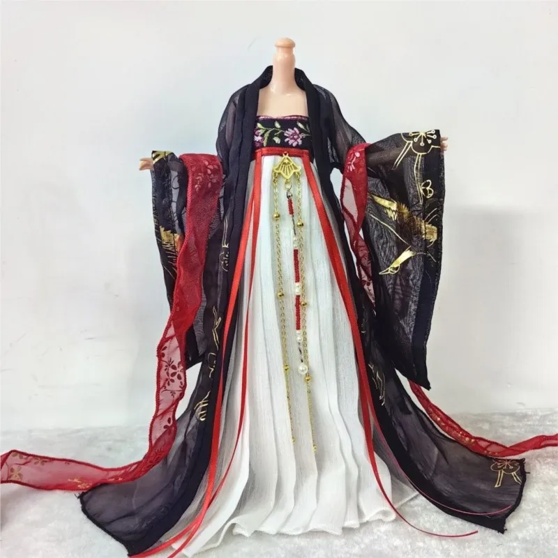 2025年ニューキッズクリエイティブヴィンテージドール漢服ドレスホーム30cmコスチュームドール漢服子供用中国古代風ドール漢服LI088