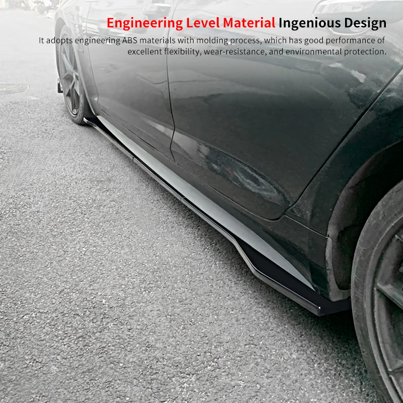 

For Audi S5 2017-2019 Car Styling Auto Side Skirt Car Carbon Fiber Look Side Body Door Decoration Trim Exterior Accessories