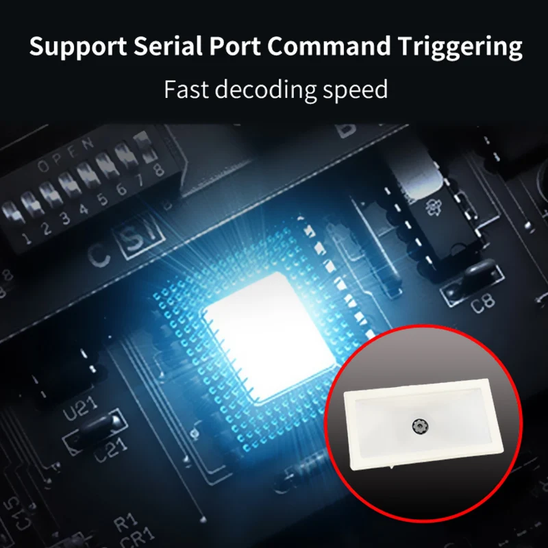 LONVILL Support Serial Port Command Triggering 13.2mm Ultra-thin CMOS Sensor Embedded Barcode Scanner Module for Elevator