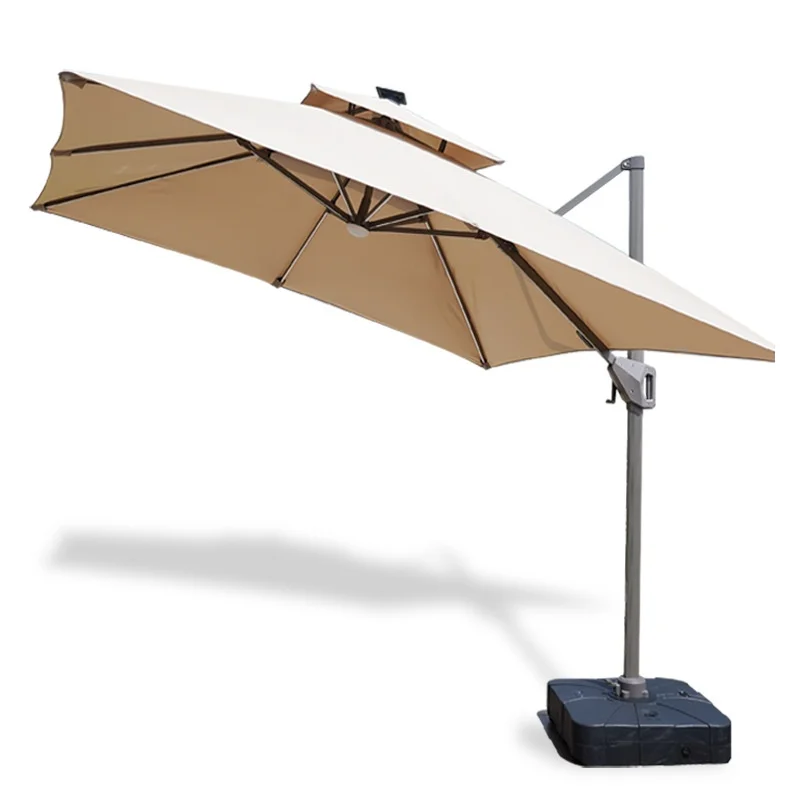 Modern Large Commercial Aluminum Parasol Roman Design Sun Umbrella for Outdoor Furniture for Courtyard & Stall Use