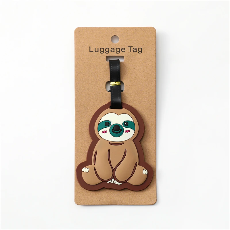 Travel Accessories Luggage Tag Creative Corgi &Cat Suitcase Fashion Style Silicon Portable Travel Label  ID Addres Holder