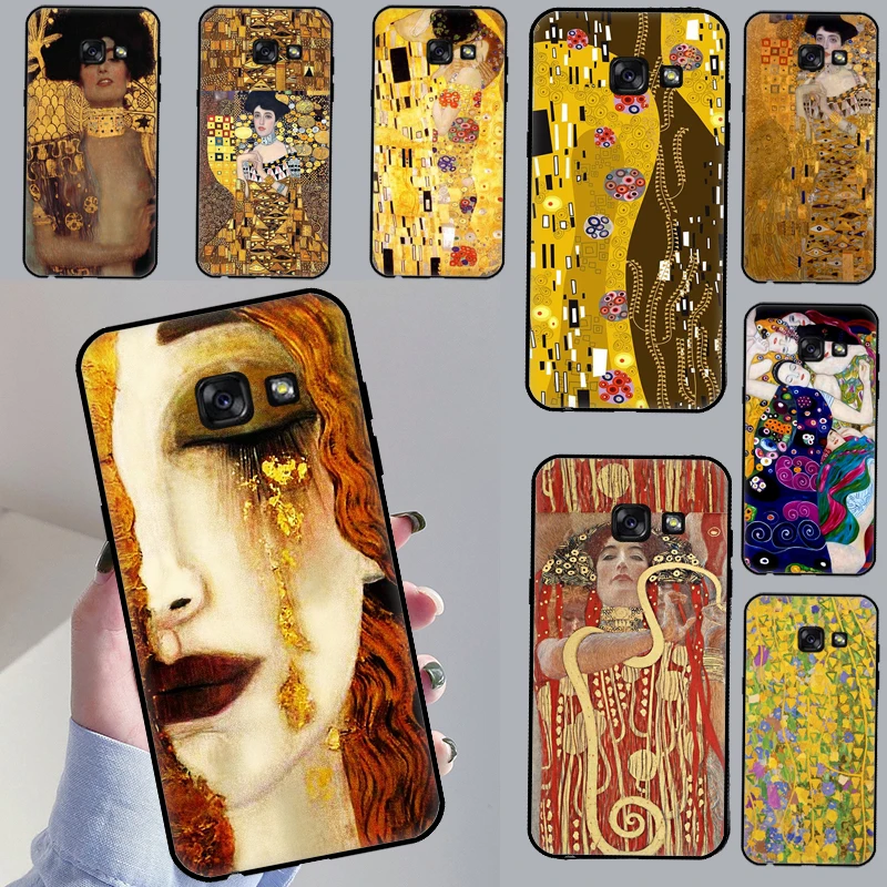 Kiss by Gustav Klimt Phone Case For Samsung Galaxy J7 J5 J3 2017 J1 A3 A5 2016 A8 J4 J6 Plus J8 A9 2018 Cover