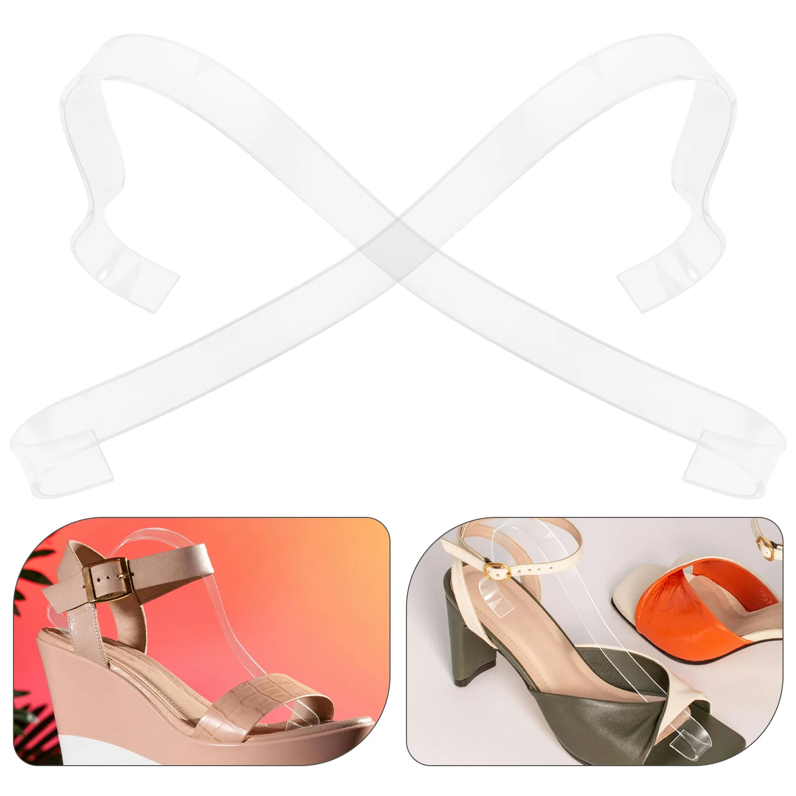 10 Pcs Sandal Rack High Heels Display Stand Holder Arch Racks Bracket Unique Shoe Displaying Brackets Acrylic