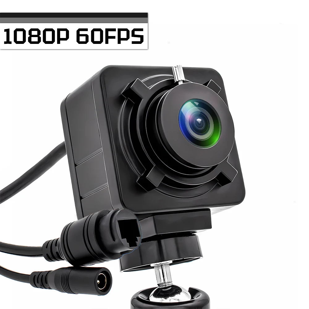 

WGWK 60FPS 1080P HD Housing Webcam 2MP IP Camera With 1.8mm 153 Degree WideAngle Fisheye Lens 5-50mm Varifocal CS Lens Onvif POE