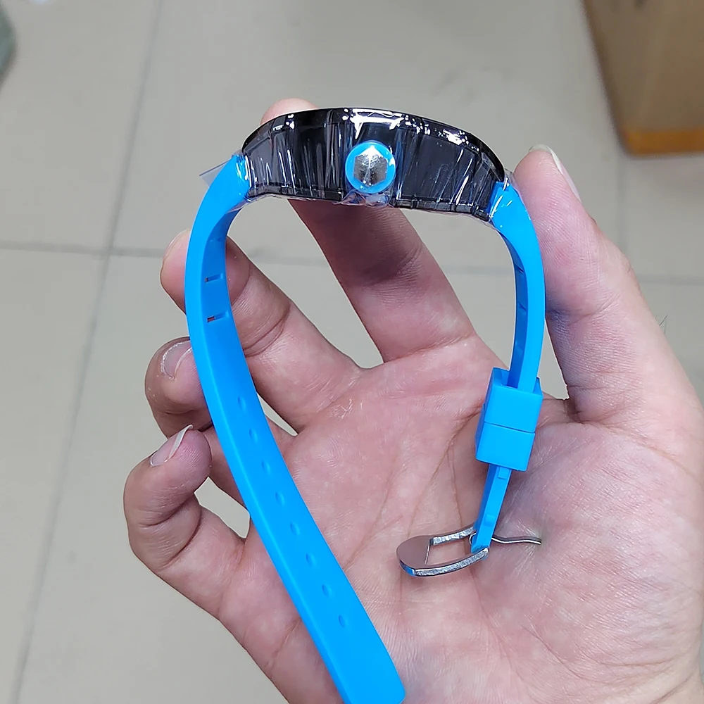 Reloj de pulsera de cuarzo de lujo para hombre, relojes para hombre, tendencia no mecánica, calendario automático, esfera hueca, resistente al agua