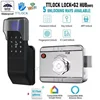 야외 방수 아파트 지문 잠금 장치 APP Tuya/TTlock 스마트 홈 도난 방지 도어 잠금 장치 암호 IC 카드 원격 잠금 해제 1