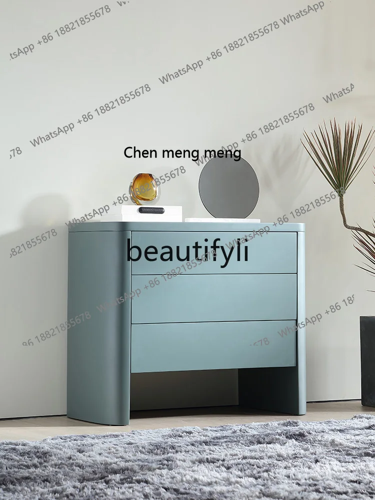 Italian minimalist living room storage four-chest cabinet, modern simple villa light luxury dining side cabinetH