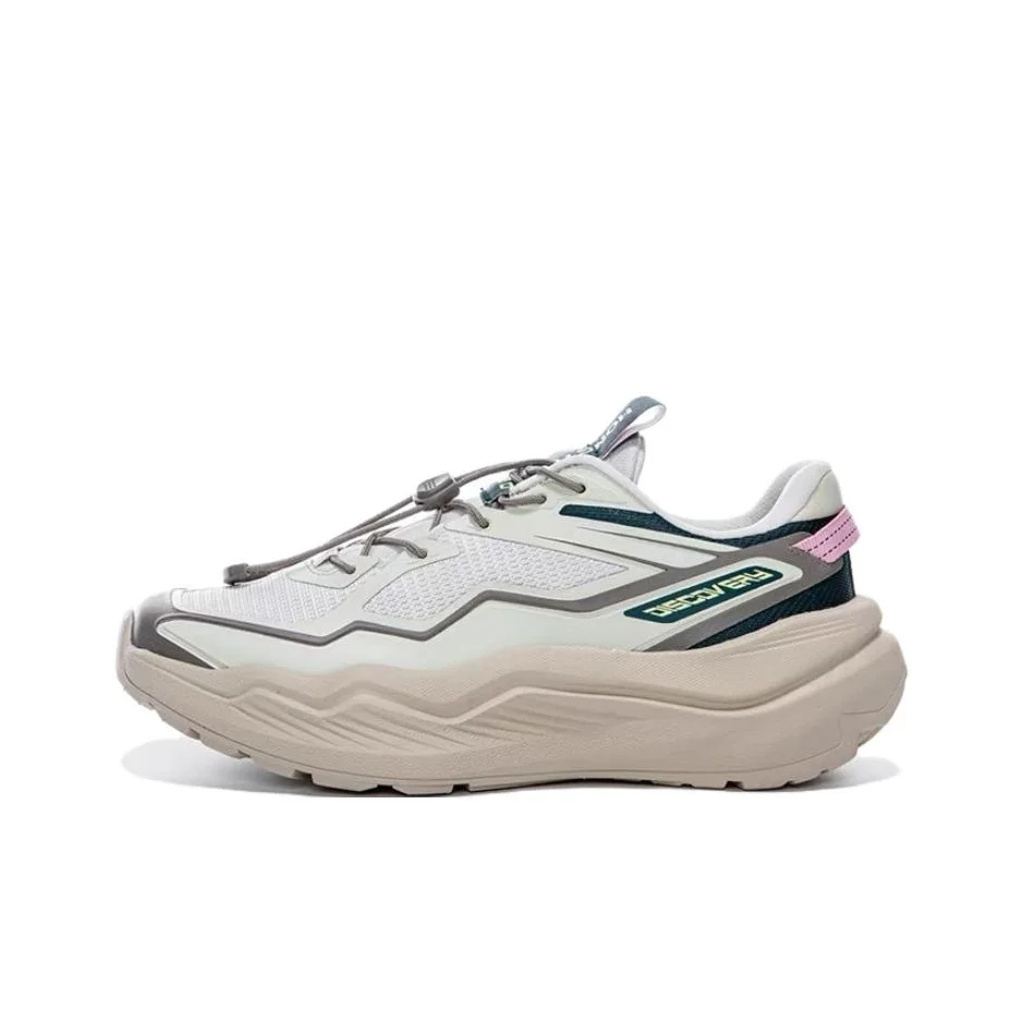 Erke Sports Life Collection Running Shoes Women's Low Top Wild Gray/Smoke Green 12125302416-105