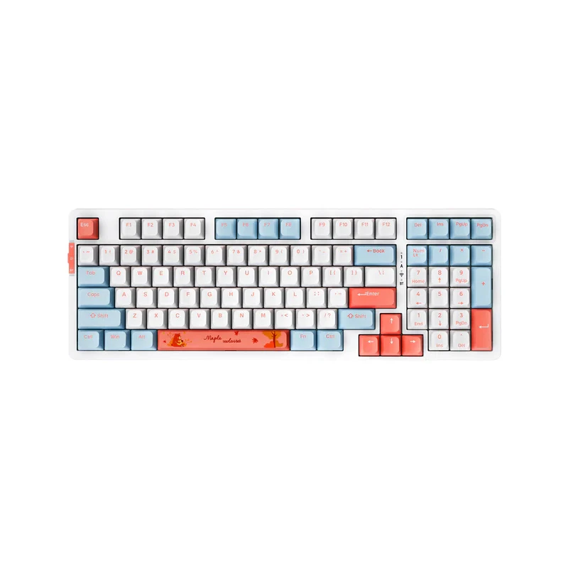 Teclado mecânico sem fio VGN V98 Pro V2 PBT RGB teclado para jogos de escritório