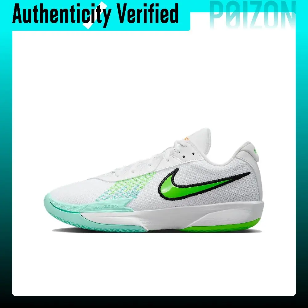 Nike Air Zoom G.T. Cut Academy Abrasion Resistant Grip Low top Basketball Shoes Unisex White Green FB2598-107