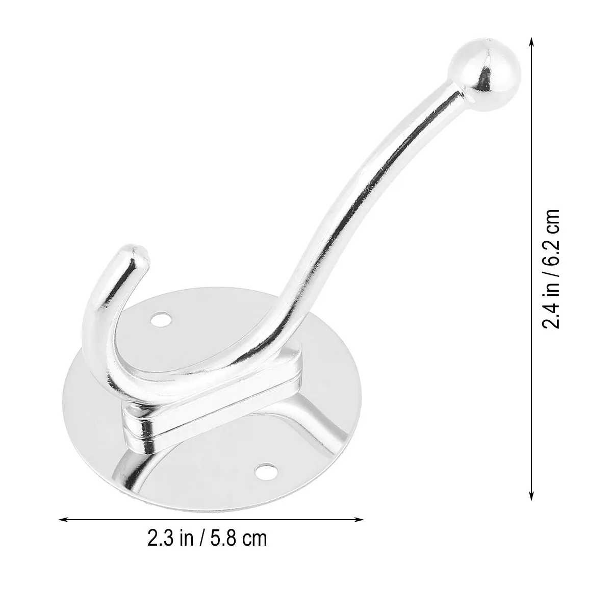 4 Pcs Kitchen Hooks Bathroom for Towels Wall Rack Hanging Coats Hat Hangers Holder Home view 5