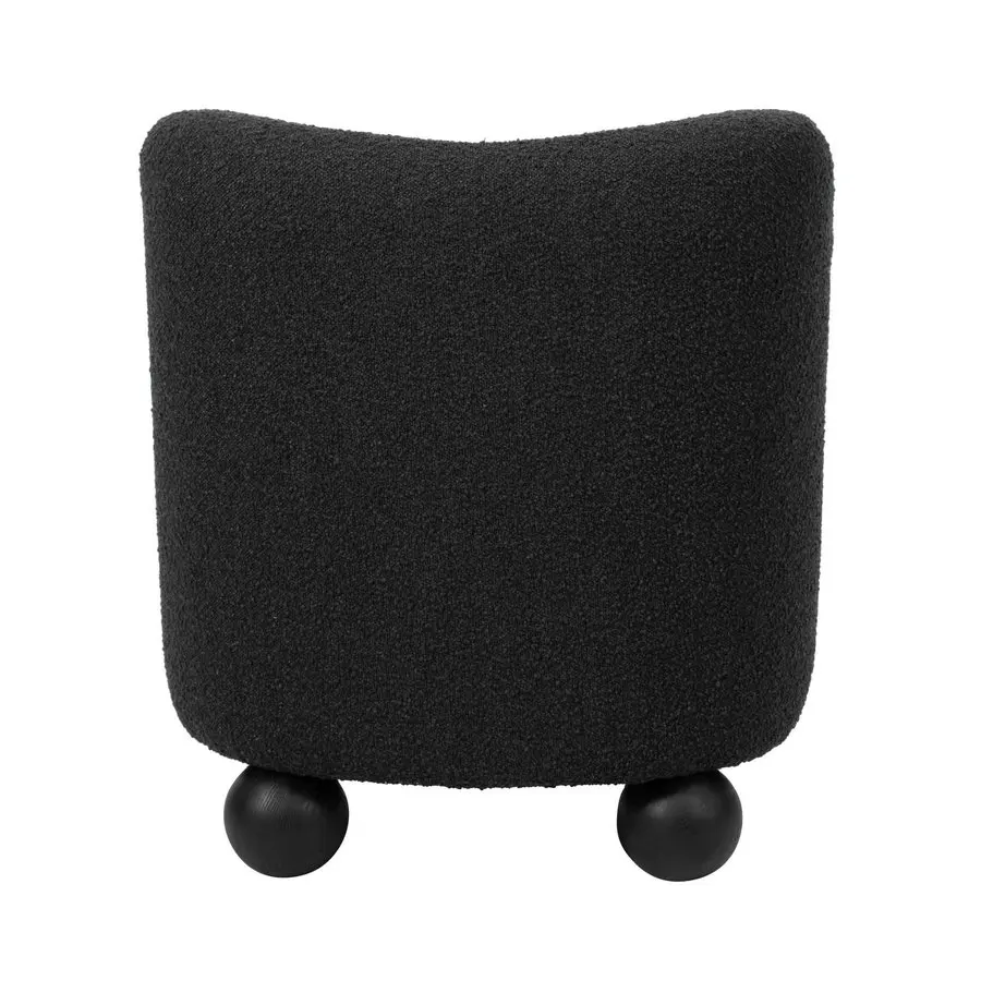 #Modern Elegance Home Furniture Cozy Faux Fur Barrel Accent Chair Living Room Wooden Ball Foot Single Sofa Chairs for Reading