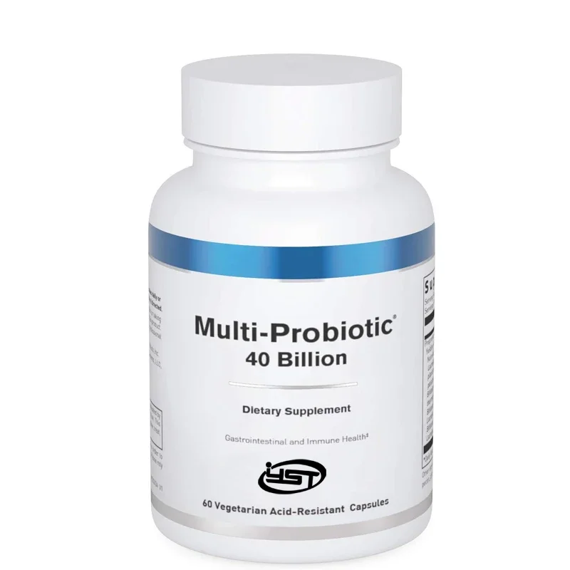 

Multi probiotics 40 billion | Provides probiotics and prebiotics to support gut microbiota and immunity |60 vegetarian capsules