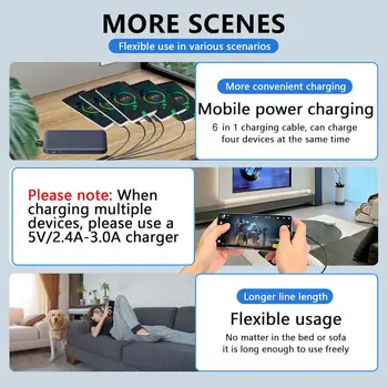 合 1 Micro USB/Type-C 分線器 3 合 1 USB 轉 Micro USB/Type-C 充電線,適用於 iPhone 15、安卓、三星平板電腦等 9 最佳銷售 USB-C 分線器線纜 - №8