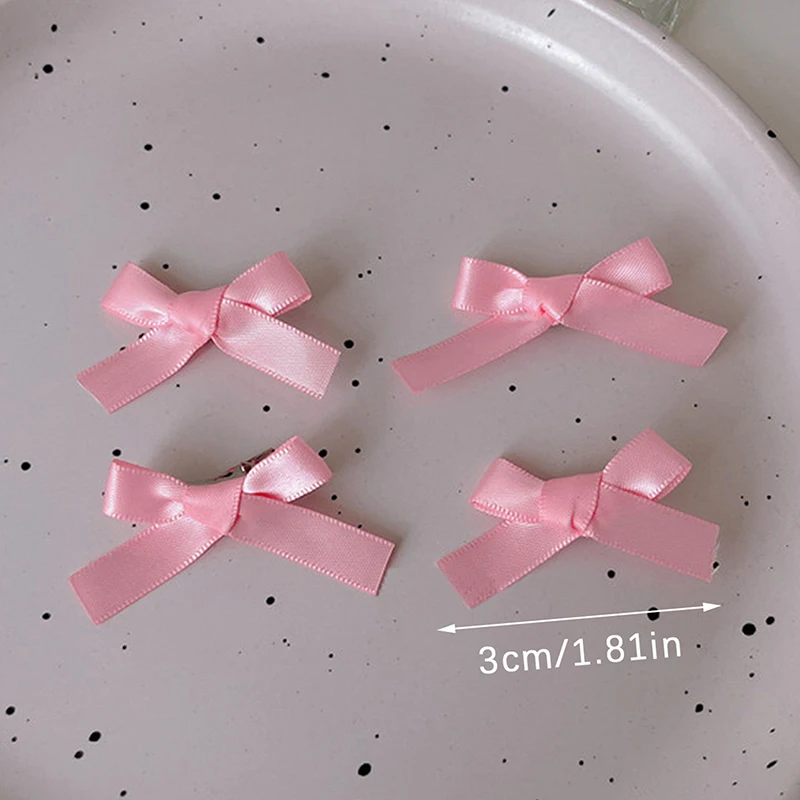 

10PCS Bowknot Hair Clips Sweet Ballet Ribbon Bow Hairpins Bang Clip Korean Girls Mini Grabs Clips Headwear Hair Accessories