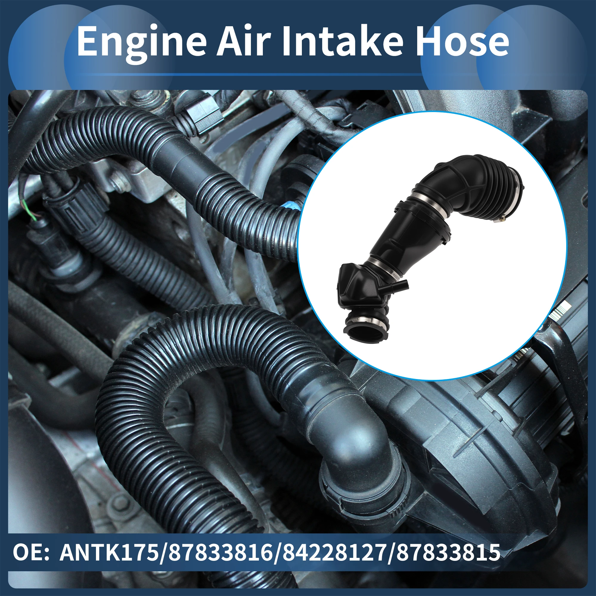 

Шланг воздухозаборника UXCELL для Chevrolet Equinox 2018-2022, артикул 87833816, резиновый зажим, 1 комплект