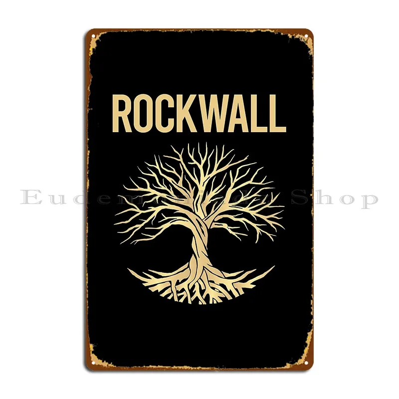 Tree Of Life Rockwall Metal Sign Decoration Customize Club Wall Decor Living Room Tin Sign Poster