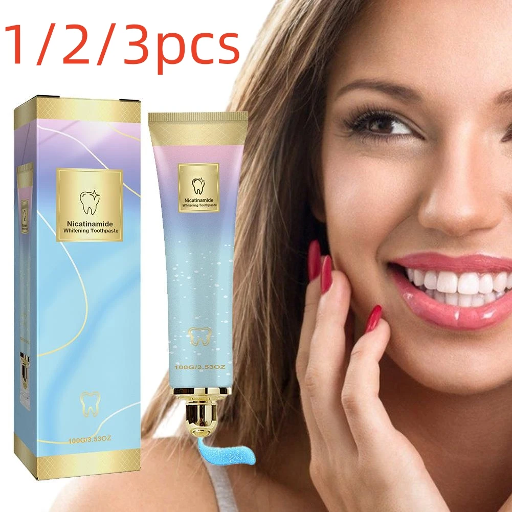 3pcs X100g Whitening Toothpaste Prevent Cavities and Tooth decay Fresh Breath Remove Stain Sparkling White Tooth care