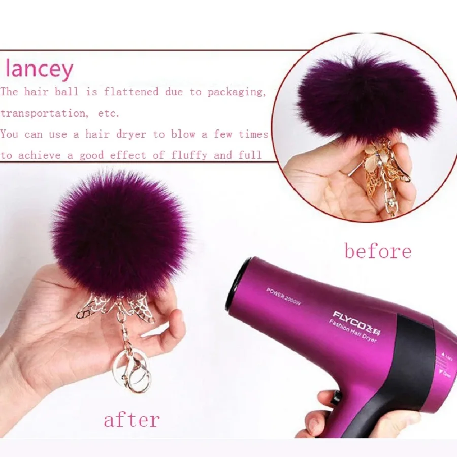 5pcs DIY Faux Fur Pompom Fluffy Soft Pompones Balls 5cm Handmade Hair Ball Pom Pom for Handicrafts Sewing Crafts Materials