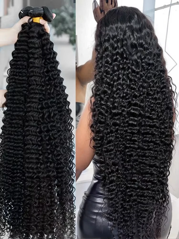 

10-32" Mongolian 100% Virgin Raw Afro Kinky Curly Human Hair Bundles Deal Tissage 3/4 Bundle Deals Hair Extension Wholesale 12A