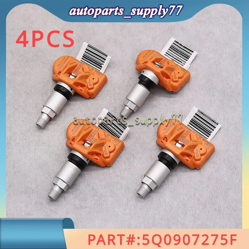 

4PCS 5Q0907275F Tire Pressure Sensor for Audi A3 A4 A5 Q3 Q4 Q5 RS3 RS4 RS5 for PORSCHE 718 911 for VW Golf Magotan Jetta 433MHz