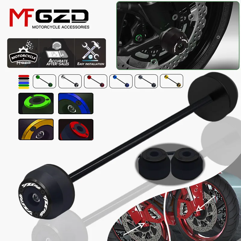 

Hot Sales Falling Protection For YZF-R6 2017-2023 2024 Motorcycle CNC Front Rear Wheel Fork Slider Axle Crash Protector Cap r6