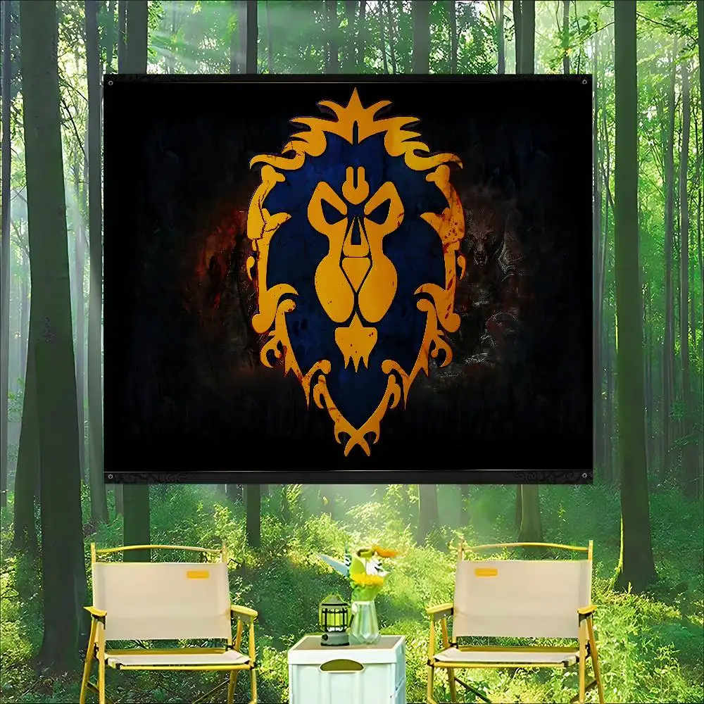 Arthas World Of Warcraft Colorful Flag Wall Hanging Bohemian Wall Banner Mandala Indoor Art Decor