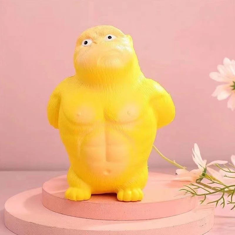 ألعاب الأورانجوتان العملاقة المضادة للإجهاد ، لعبة إسفنجية ، قرد مرن ، غوريلا مضحكة ، ألعاب لتخفيف التوتر ، ديكور منزلي ، كبير