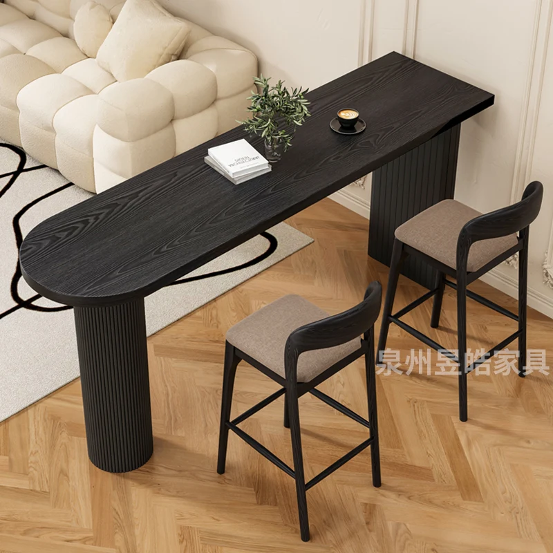 tall-table-bar-table-household-solid-wood-balcony-wall-dining-table-commercial-light-luxury-leisure-partition