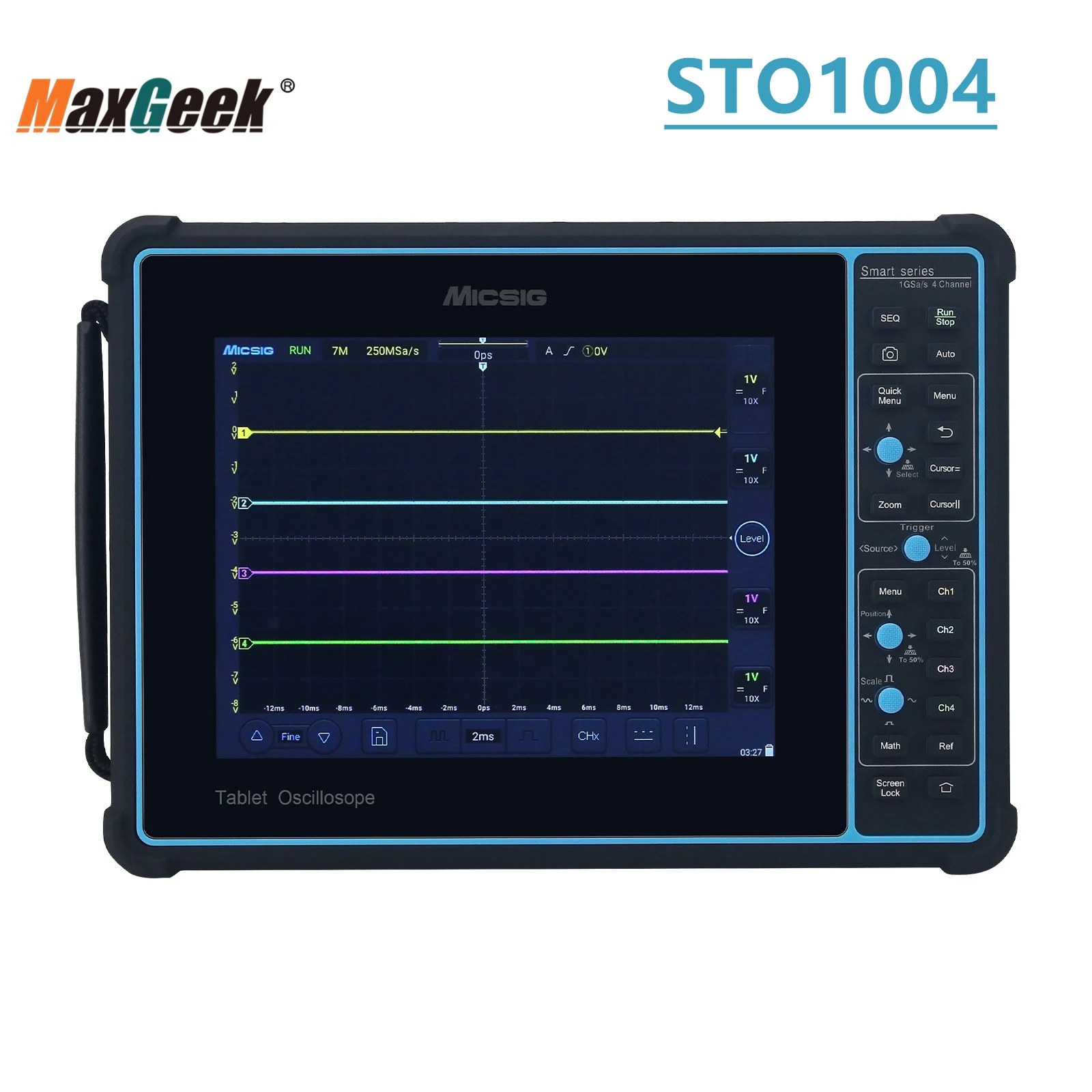 Micsig STO1004 4CH 100MHz 1GSa/s Smart Tablet Oscilloscope Digital Oscilloscope 8 Inch Touch Screen