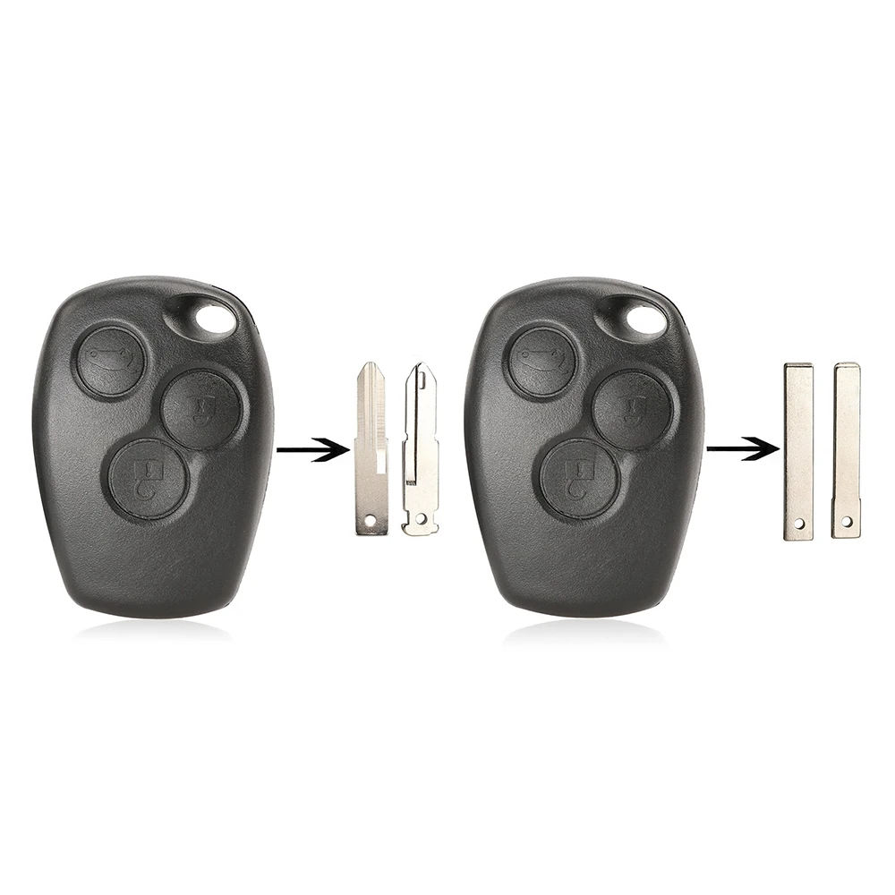 

1 шт., 3 кнопки из АБС-пластика, корпус дистанционного ключа автомобиля, чехол-брелок для Renault Dacia Modus Clio 3 Twingo Kangoo 2, автоаксессуары