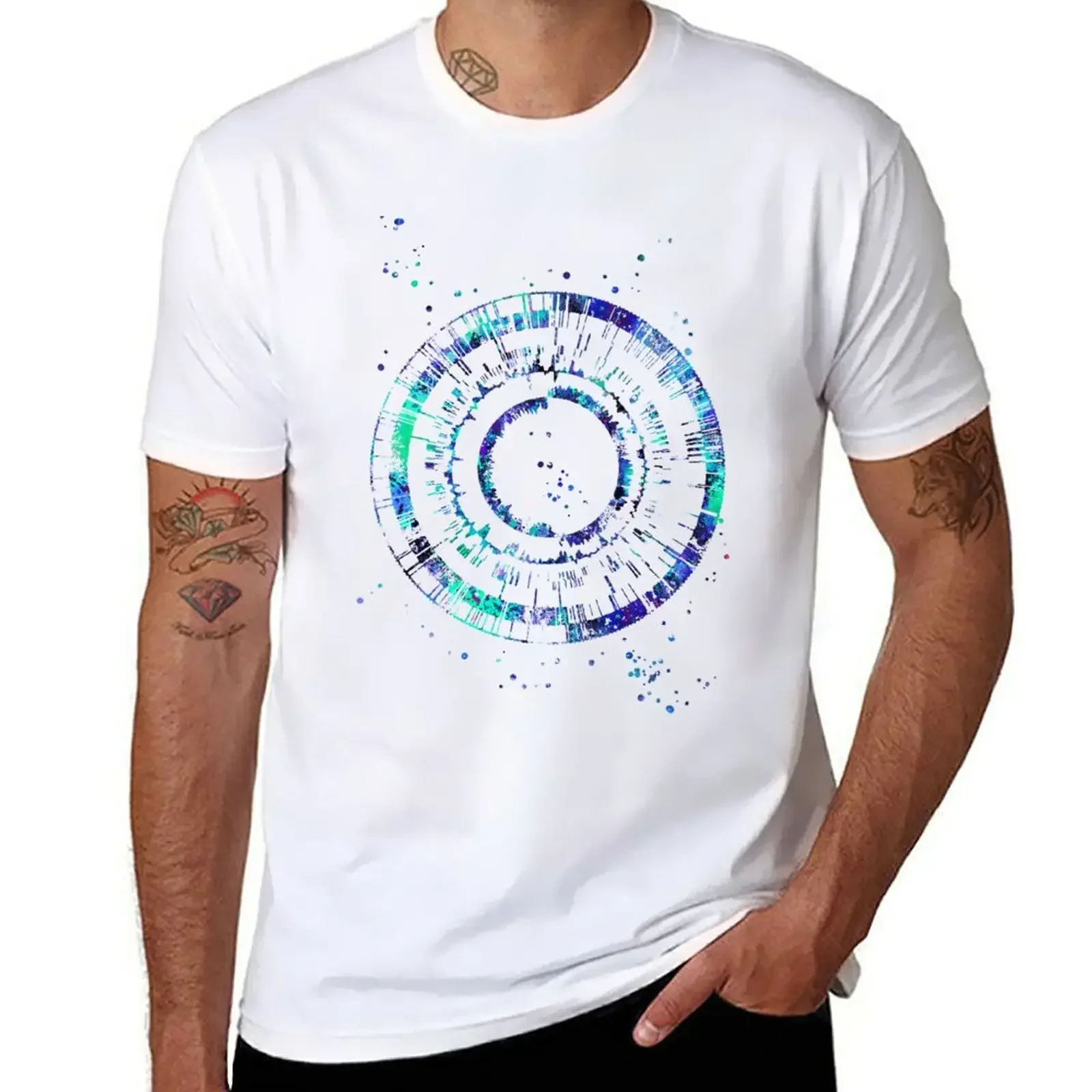 Genomics, DNA, watercolor DNA, watercolor print, biology, microbiology, genetics, genome T-Shirt tops men t shirts