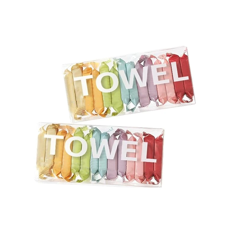 28Pcs/2 Box Washcloth Portable Travel Towel Thickened Compressed Face Cleansing Beauty Square Towel Easy To Use