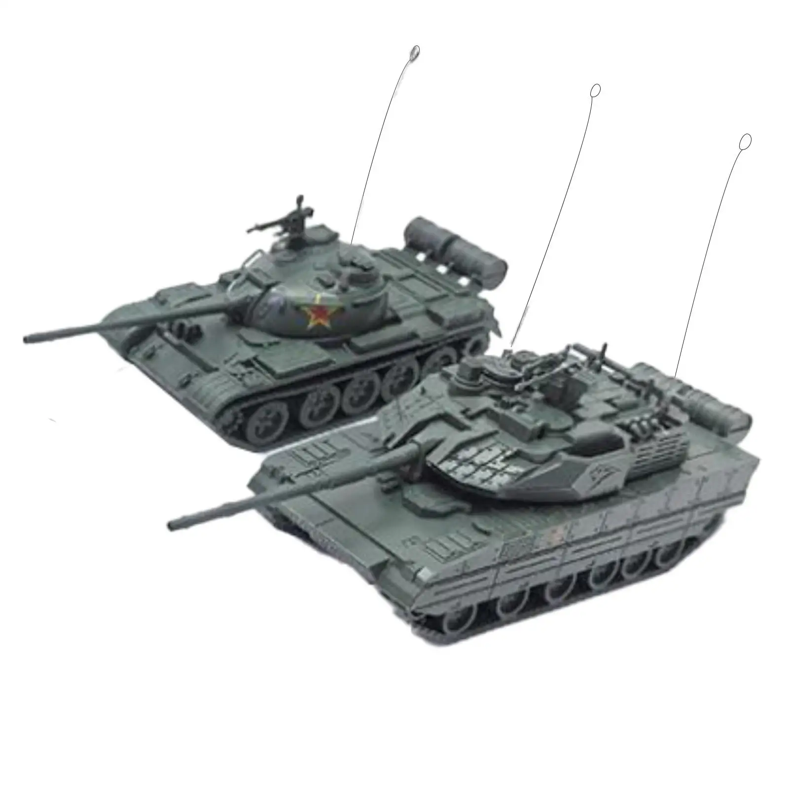 2 pièces 1/72 artisanat modèle de construction réservoir modèle Kits pour affichage souvenir enfant jaune