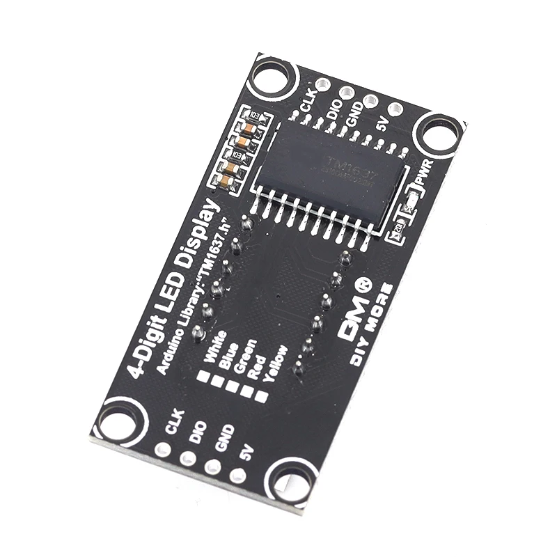 Javino 0.36inch 4-Digit TM1637 Module 8-Level Dimmable Multi Color Arduino Digital Display Driver Board