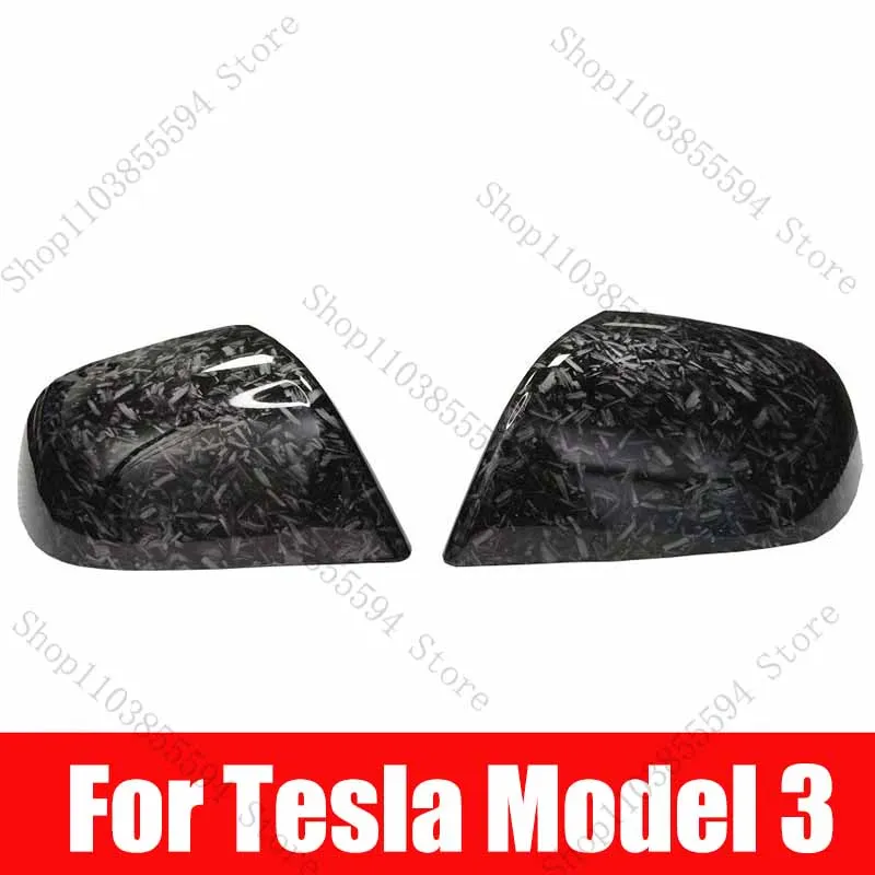 

Replacement Rearview Side Mirror Covers Cap For Tesla Model 3 Accessories Carbon Fiber Gloss