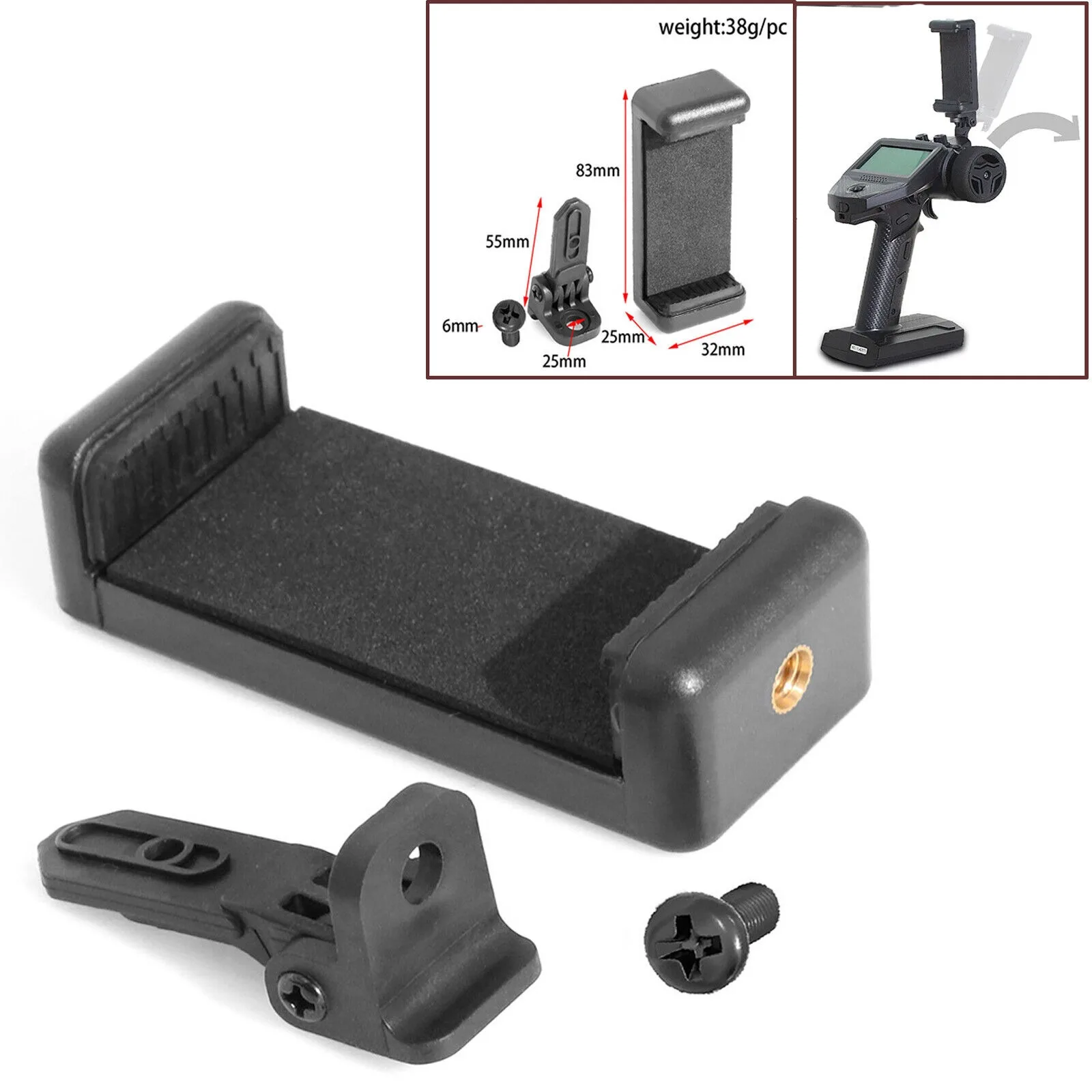 Flysky FS G7P ST8 Phone Bracket Holder Mount Stand FPV Monitor Video Expansion and Upgrade parts For RC Car Boat