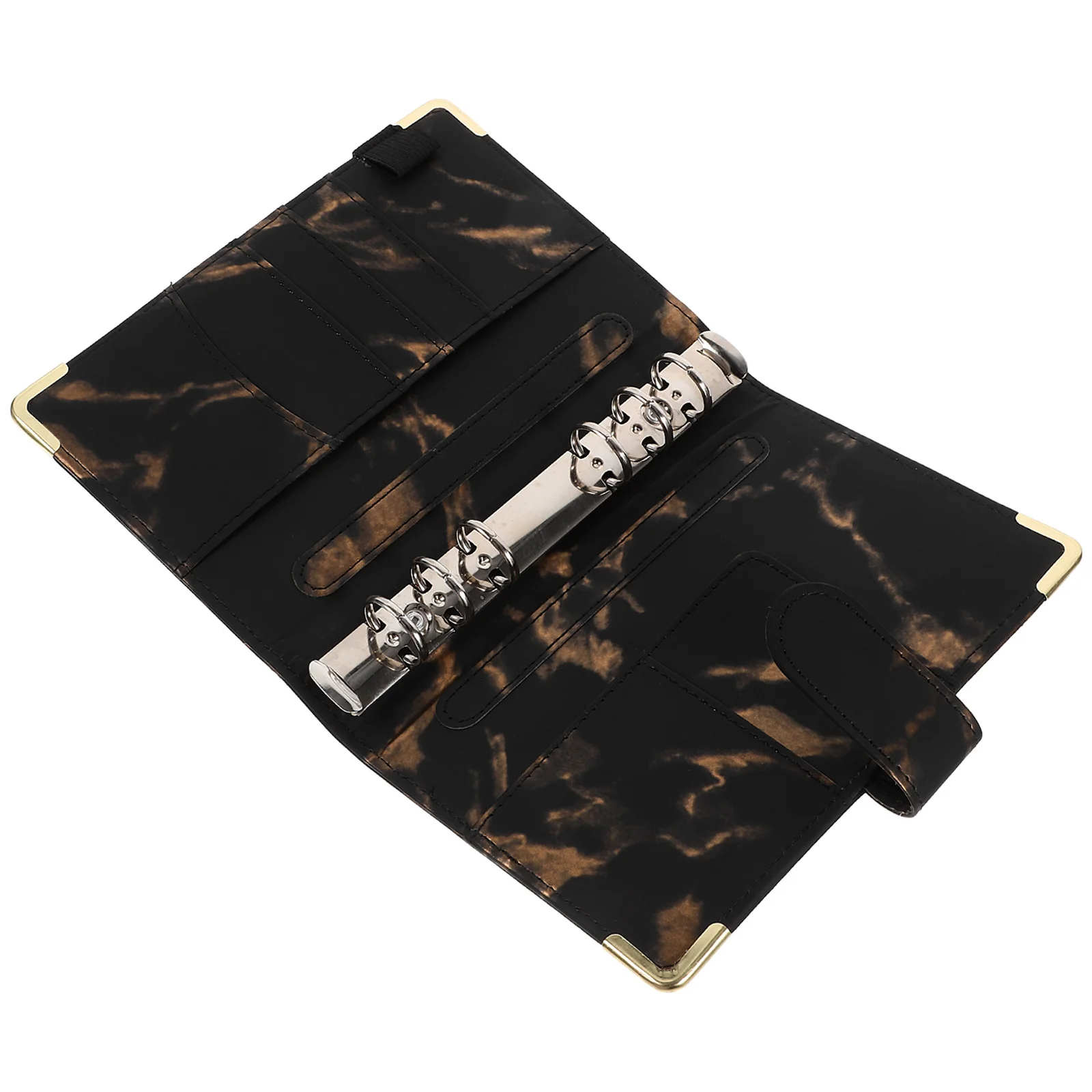 6-Ring Binder Cover A6 Notebook Cover Budget Planner Shell Exquisite Gift Protective Notepad Decorative Accessory