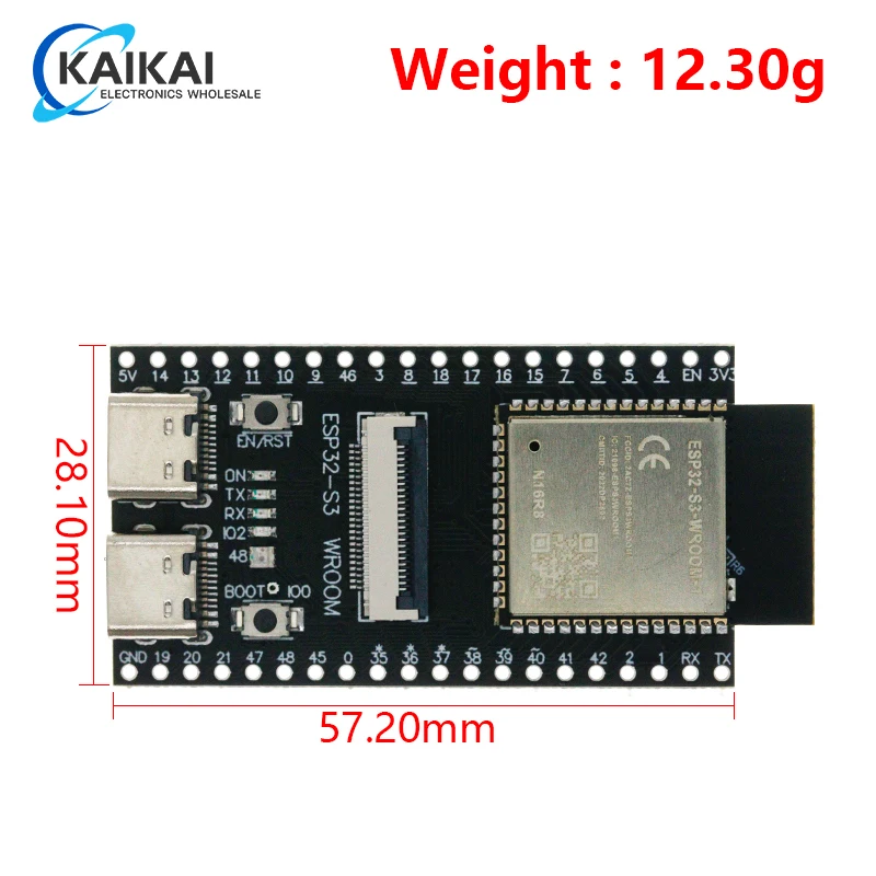 Imagem -05 - Wifi Placa de Desenvolvimento Cam Módulo Bluetooth Câmera Ov2640 Wroom N16r8 Cam Esp32-s3