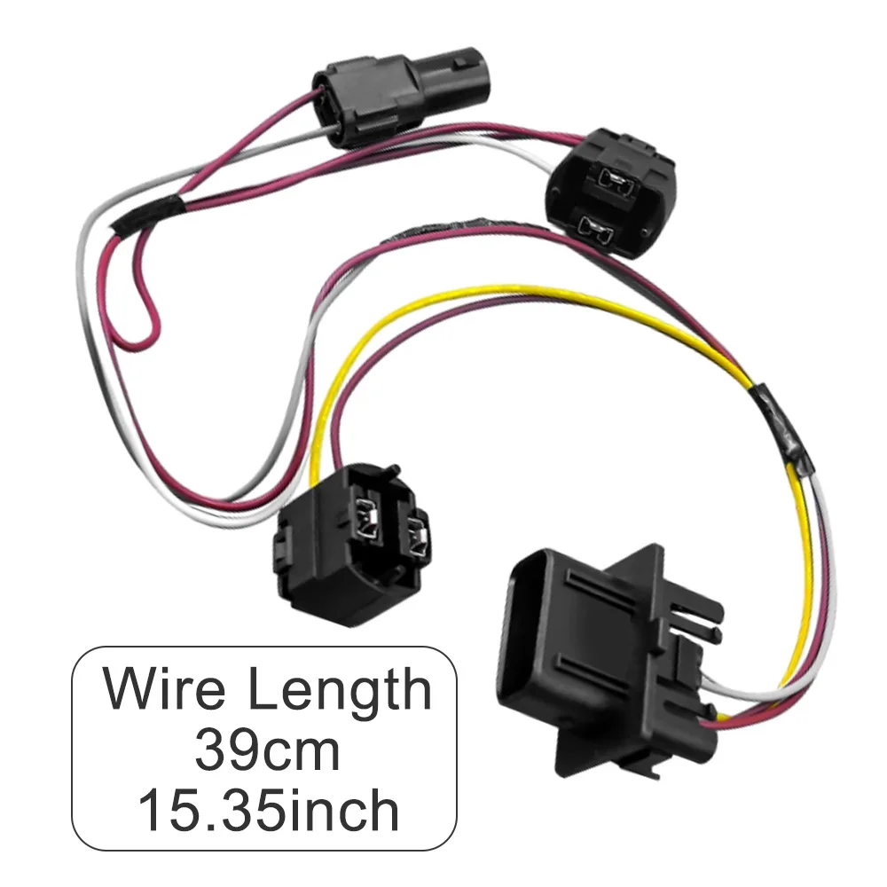 For Mercedes-Benz E430 E320 W210 1999-2002 Headlight Wiring Harness Left and Right Sides Male Plug 4 Pins 2108203761