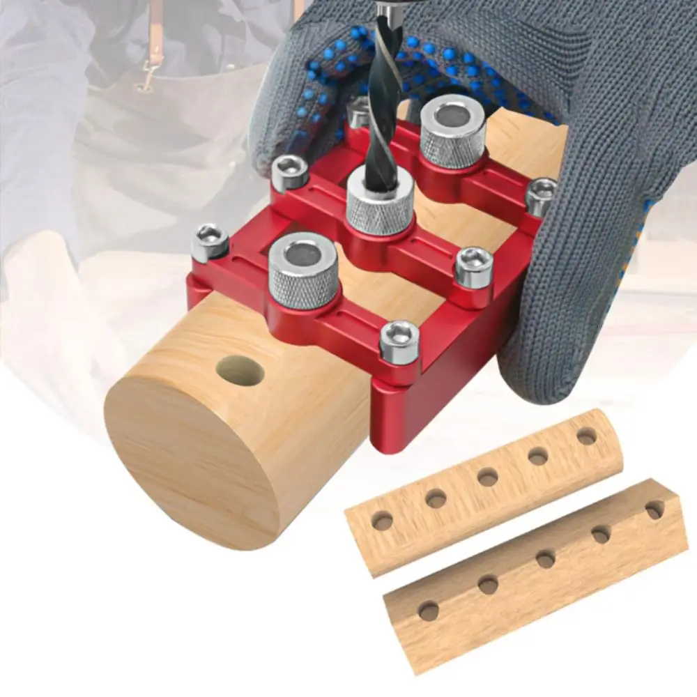 

3-10mm Drill Sleeves Self Centering Dowelling Jig Three-in-One Design Position Locator Dowel Hole Positioner Locator Alignment