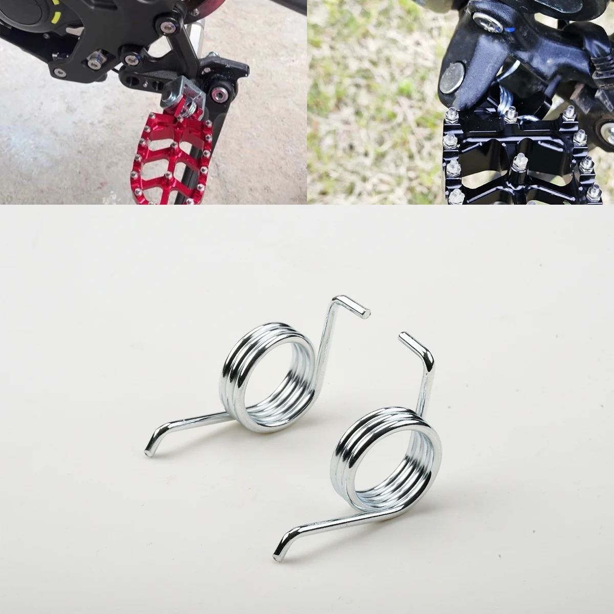 For Sur-Ron Surron Sur Ron Light Bee S X Electric Dirt Bike Pit Bike Motorcycle Foot Spring Foot Pegs Rests Pedals Spring