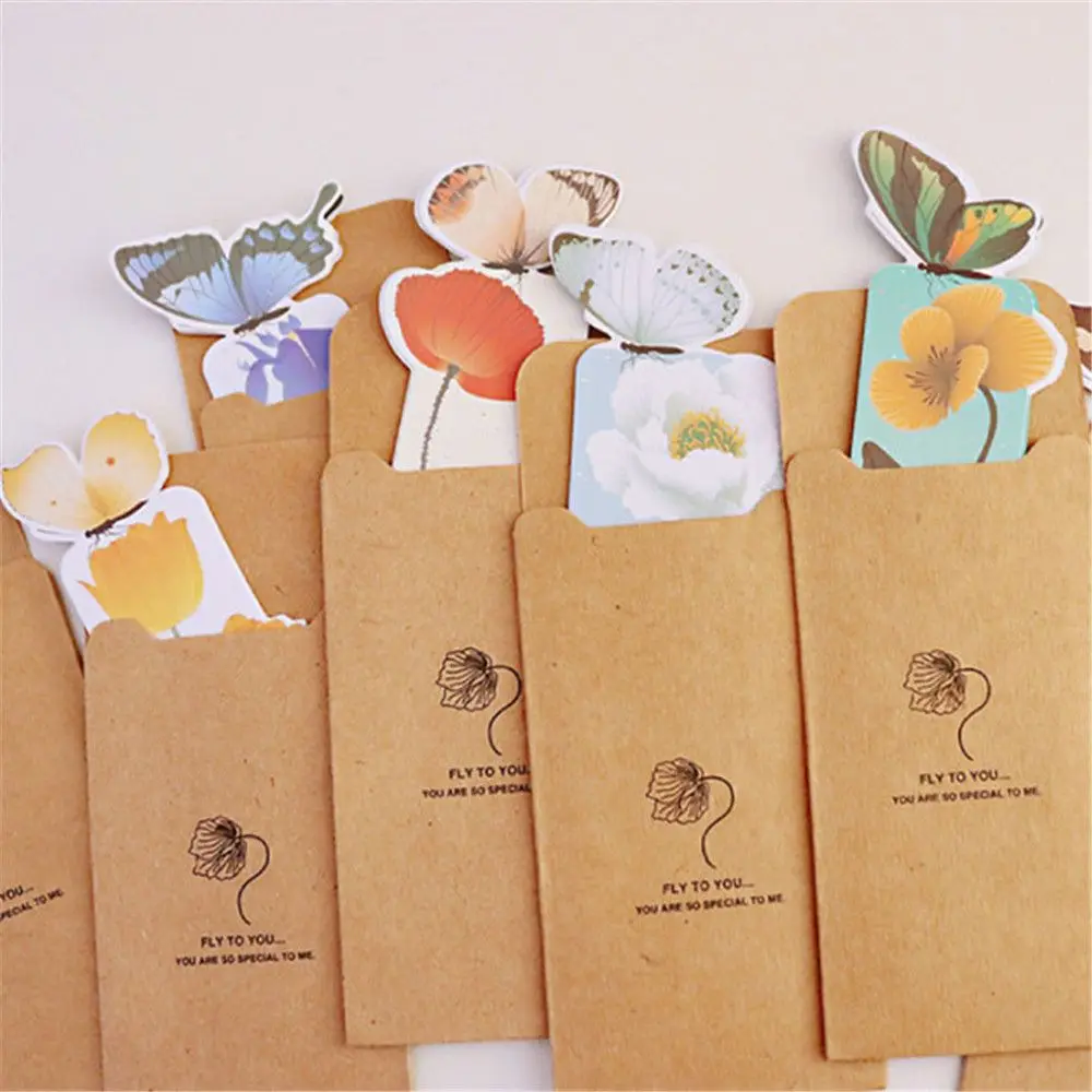 School Supplies Cute Gift Bookmark 3D Butterfly Bookmarks Paper Bookmark Stationery